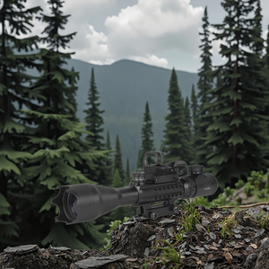 KM 스포팅 스코프 4-16x50EG 전술 듀얼 조명 홀로그램 레티클 레드/그린 도트 방수 멀티 코팅 렌즈 전술 - Product Image 3