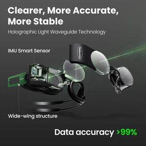 Kacamata renang Pro <span class=keywords><strong>AR</strong></span> Digital HD, kacamata renang Nano Anti kabut tampilan waktu nyata dengan 9 jembatan hidung, kacamata pelacakan berenang untuk atlet - Product Image 4