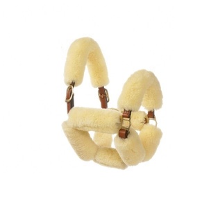 Haltères pour chevaux en cuir de qualité authentique - Élégants et durables, couleur/taille/logo personnalisables, caractéristiques de course - Product Image 1