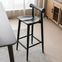 Chaise de bar en bois d'érable de haute qualité, design moderne, très vendue, pour la maison, l'hôtel, la salle à manger, le restaurant, tabouret de bar haut, chaise en bois