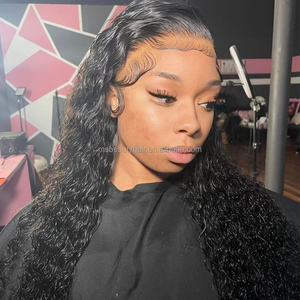 Raw Vietnamese Hair Burmese Curly 40 Inch 13x6 HD Lace Glueless <b>Front</b> <b>Wig</b> Body Wave Virgin Cuticle Aligned Human Hair <b>Wigs</b> - Product Image 2
