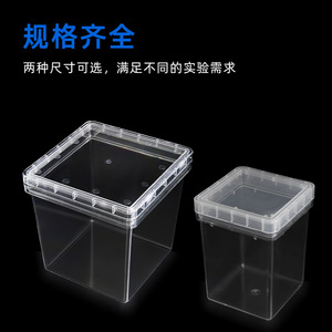 Plastic Square Tissue Culture Bottle With Lid Large 120x120x120 Reusable For Lab Use - Product Image 2