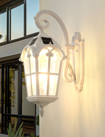 Lampe murale LED moderne et antique pour extérieur, jardin, villa, en aluminium et verre, étanche, pour terrasse et cour, lumière chaude 3500K