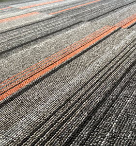 Thảm màu sắc Sọc Vuông thương mại trang trí nội thất Thảm gạch PolyPropylene không dệt ủng hộ văn phòng Modular sàn gạch thảm - Product Image 2