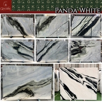 Dalles de marbre blanc Panda GOLDKING, grand format premium pour sols, murs et comptoirs de luxe, découpe sur mesure, fourniture pour projets