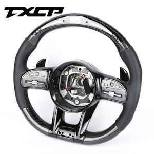 Ajuste para Mercedes Benz A E S C <span class=keywords><strong>G</strong></span> clase W205 W204 W212 W211 W213 E300 W218 modelo antiguo Nuevo Modelo LED volante de fibra de carbono - Product Image 2