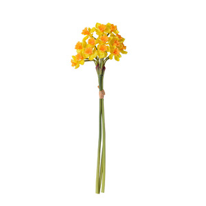 Fleurs artificielles en PVC jaunes et blanches, bouquet fait main, décoration moderne pour la maison, le salon, la table à manger - Product Image 5