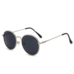 LBASHADES 8030 Gold Metal Frame Sunglasses Retro Hip Hop Punk Style <strong>Korean</strong> Tide Personality <strong>Glasses</strong> for Men and Women - Product Image 4