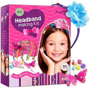 Set Aksesori rambut anak perempuan, Set aksesori rambut plastik bando untuk anak perempuan