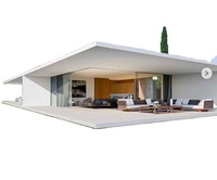 Villa de luxe en acier léger Maisons modernes préfabriquées Maisons préfabriquées modernes