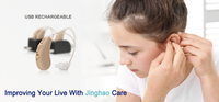 Audífonos JINGHAO para Personas con Discapacidad Auditiva, Amplificador de Sonido, Auriculares para Personas con Problemas de Audición