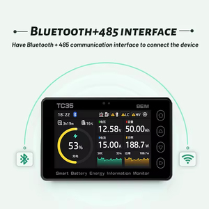 Voltímetro de 8-80V 50A, medidor de prueba de batería de plomo ácido, indicador de capacidad de voltaje de descarga, medidor de Coulomb, probador de batería - Product Image 2