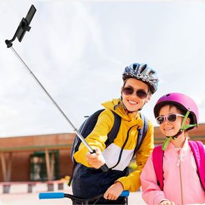 Custom Logo <b>White</b> Selfie Stick Adjustable Mini Metal Mobile Phone Selfie Stick Tripod with Fill Led Light - Product Image 6