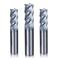 Lucas Tools HRC70 fraise à bout carré 4 cannelures CNC machines-outils avec revêtement Altin-personnalisation ODM et OEM prise en charge