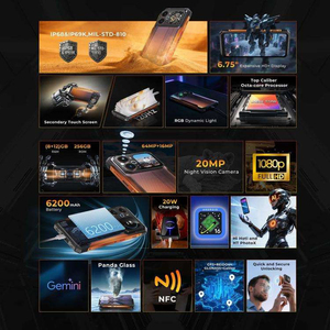 ราคาขายส่งรุ่นใหม่ HOTWAV Cyber 18 โทรศัพท์มือถือสุดแกร่ง 8GB+256GB หน้าจอ 6.75 นิ้ว Android 16 Octa Core 4G - Product Image 6