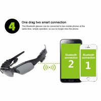 Lunettes de soleil les plus populaires pour le sport en extérieur, lunettes intelligentes avec écouteurs sans fil TWS et micro semi intra-auriculaires pour V2.0 IPX-6
