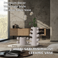 Vase de table en porcelaine de style nordique moderne et minimaliste, créatif, pour la décoration intérieure, ornement décoratif haut de gamme