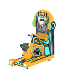 Máquina de Videojuegos Arcade de Carreras de Bicicletas, Operada con Monedas, de Metal y Plástico, para Niños, con Soporte en Inglés, Japonés/Español - Product Image 1
