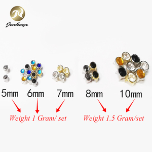 Placage de pierre de décoration de vêtement en métal personnalisé de toutes les couleurs pour sacs Rivets à griffes en strass - Product Image 6