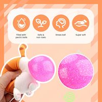 Peluche anti-stress, balle à presser, jouet en peluche douce, couverture en peluche, soulagement de l'anxiété pour adultes et enfants, jouet de décompression portable