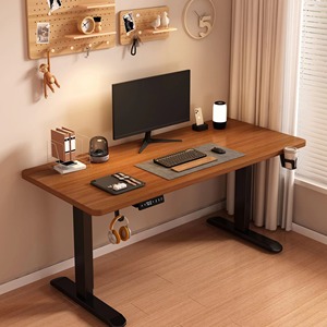 Ergonomic thiết kế hiện đại có thể điều chỉnh thép & gỗ bàn ăn & bàn làm việc với thang máy điện đứng lên chân cho các trường học sử dụng - Product Image 1