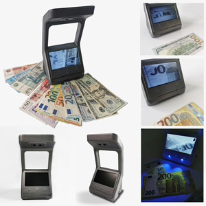 Détecteur de factures <span class=keywords><strong>en</strong></span> plastique HL V80 Machine de contrôle infrarouge et scanner de billets de banque multi-devises UV/MG - Product Image 6