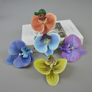 Fábrica Direta Artificial Látex Borboleta Orquídea Grande Flor Cabeça Flor Caixa De Presente Acompanhamento Decoração - Product Image 4