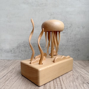Meduse meccaniche in legno ornamento creativo decompressione artigianato in legno <span class=keywords><strong>tutti</strong></span> <span class=keywords><strong>i</strong></span> regali regalo meduse in legno massiccio - Product Image 2