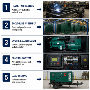 Generadores Diésel Súper Silenciosos de 50 kva, 200 kva, 220 kva, 250 kva, 300 kva, 50/60 Hz con Motor Cummins, Perkins o Weichai, Generador de 200 kva - Product Image 3