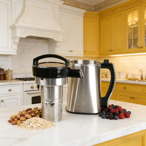 Upower Onemylky 50 Oz Machine à lait végétal en acier inoxydable Moteur en cuivre pur Fabrication de lait en 60 secondes pour lait d'amande/d'avoine - Product Image 3