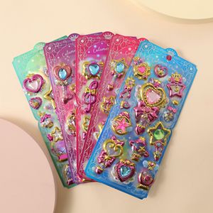 Adesivi 3D Kawaii Delicati con Gemme Dorate per Scrapbooking, Fai da Te, Diari, Cancelleria e Decorazioni Artistiche - Product Image 1