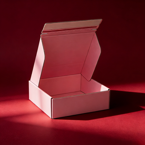 Boîte en carton ondulé cosmétique colorée en gros avec fermeture éclair, boîtes d'expédition personnalisées à bande déchirable pour l'envoi de cadeaux professionnels - Product Image 3