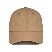Casquette de baseball unisexe pour adulte en nylon respirant, imperméable et à séchage rapide, 6 panneaux, avec broderie de logo, idéale pour la course en extérieur