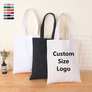 Custom Blank <b>Canvas</b> <b>Tote</b> Bag Print Shopping Shoulder Bag with Zipper - Product Image 1