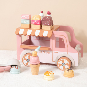 Ensemble de cuisine en bois pour enfants avec accessoires alimentaires, pour les enfants de 4 à 14 ans - Product Image 2