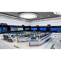 Salle de surveillance des signaux de télécommunication Console modernisée Centre d'exploitation des données Console de la salle de contrôle Console du centre de commande KVM 24/7