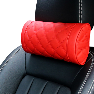 หมอนรองศีรษะในรถยนต์ RTS แบบปักลายครึ่งวงกลม หมอนรองศีรษะในรถยนต์ทำจากหนัง PU สำหรับพนักพิงศีรษะเบาะรถยนต์ - Product Image 5