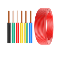 China Großhandel 1,5mm 2,5mm 4mm Elektrische Kabel 450 750V PVC Kupfer-Elektrokabel für Hausverkabelung