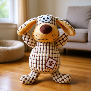 Giocattolo per cani in maglia di peluche da 26 cm, morbido giocattolo da masticare per animali domestici - Product Image 3