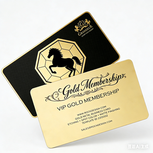 Muestras Gratis + Diseño Personalizado de Lujo, Tarjetas de Visita de Acero Inoxidable 304 Chapadas en Oro, Cortadas con Láser, Impresas con Serigrafía, Acabado Mate - Product Image 2
