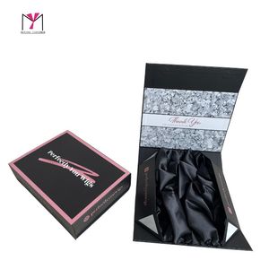 Boîtes rigides magnétiques MUYANG pour perruques fantaisie, avec doublure en satin et logo imprimé UV, pour accessoires de mode - Product Image 2