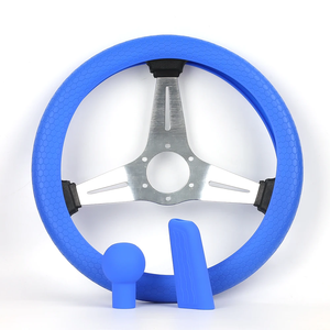 Accessoires Cars Hommes Silicone Pommeau de levier de vitesse Couvre volant et poignée de frein à main Housse de protection Style décoration - Product Image 6