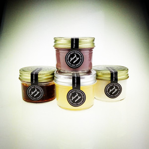 Custom Tall White Wedding Pickle Glass Jar 12 oz Jam 500ml with Airtight Lid - Product Image 1