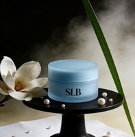 Pot en plastique de qualité alimentaire double couche de luxe en PETG avec bouchon à vis pour produits cosmétiques, soins de la peau, lotion, crème capillaire, gel douche