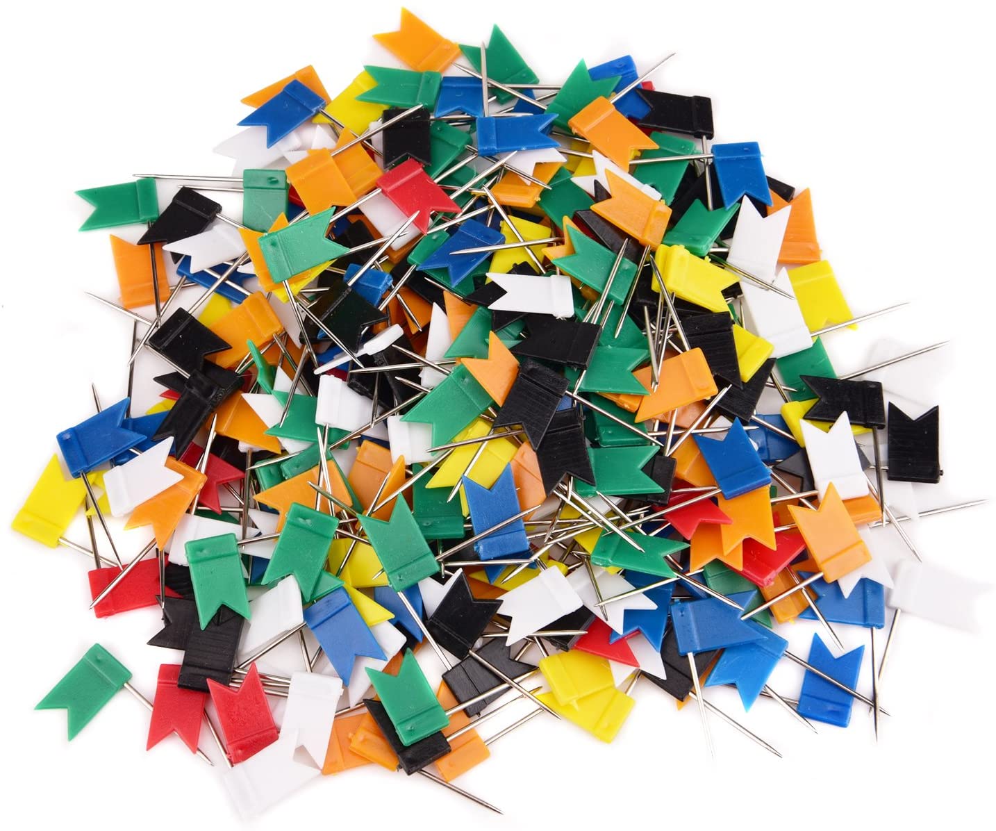 Цветные флажки для карт, штанги, пластиковая головка со стальной точкой для пробковой рекламной доски, картина подвесная для дома, офиса, школы