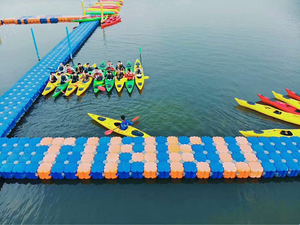 HDPE mô-đun KHỐI NỔI <span class=keywords><strong>Dock</strong></span> cho thuyền có kích thước khác nhau và máy bay phản lực Ván trượt đa mục đích hồ bơi phụ kiện với Piston phần - Product Image 2