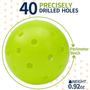 IANONI Sports 40-Hole 74mm Outdoor <span class=keywords><strong>PickleBall</strong></span> Ball 300 pièces - Product Image 4