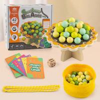 Jeu de puzzle en bambou équilibré - Entraînement à la concentration, soulagement du stress, jeu d'assemblage de boules fait main