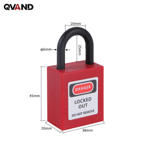 28mm Nylon còng Loto an toàn khóa ổ khóa không dẫn điện cách nhiệt <span class=keywords><strong>MASTER</strong></span> KEY an ninh cách ly an toàn khóa Khóa - Product Image 3