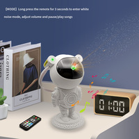 Projecteur de ciel étoilé Bluetooth avec veilleuse à bruit blanc et musique, lampe d'ambiance créative astronaute